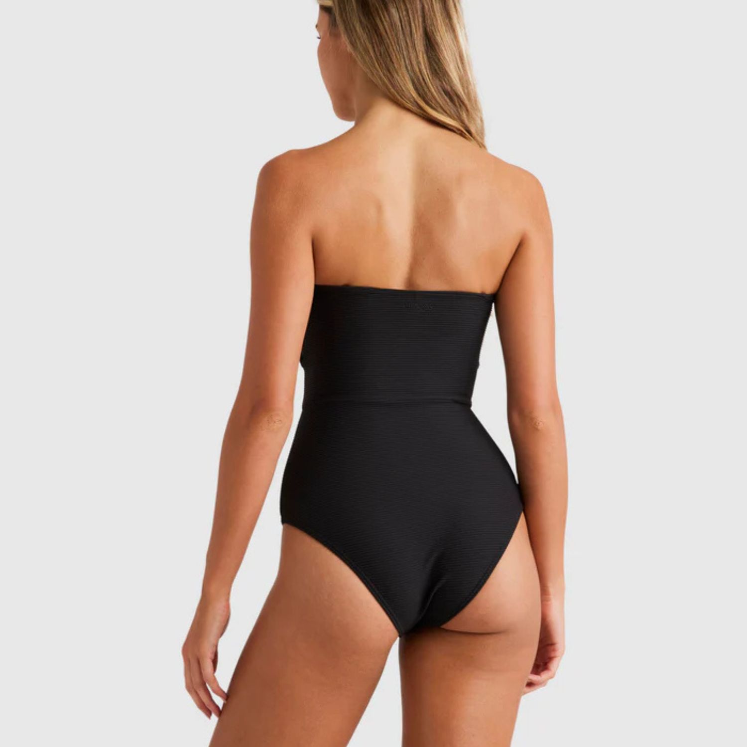 BILLABONG LADIES TANLINES BANDEAU ONEPIECE SWIM SUIT - BLACK