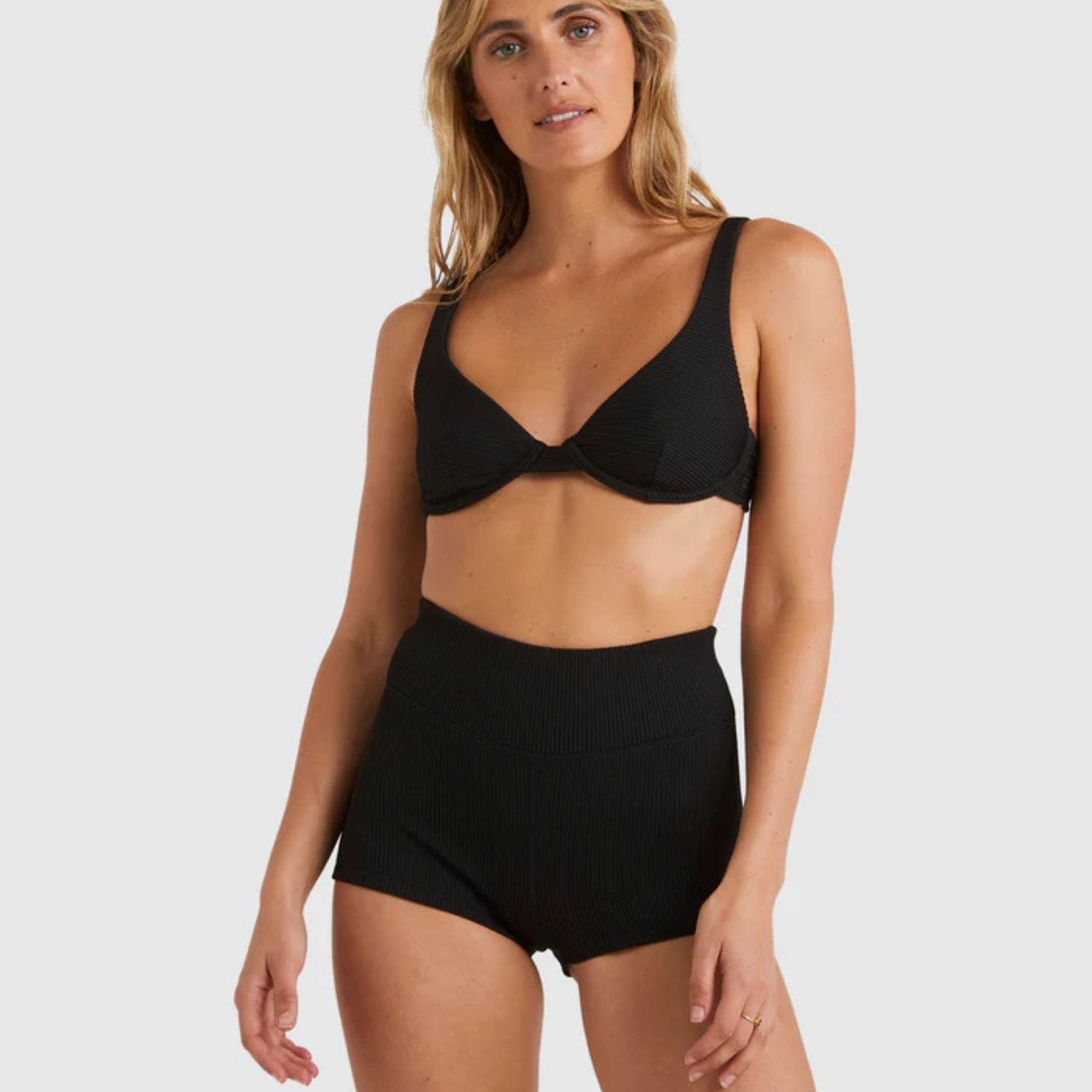 BILLABONG LADIES TANLINES SURF SWIM SHORT - BLACK