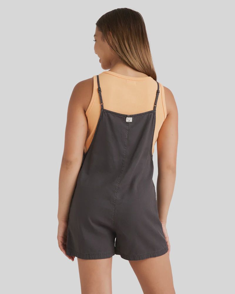 BILLABONG TEEN GIRLS WAVE WATCH JR PLAYSUIT - OFF BLACK