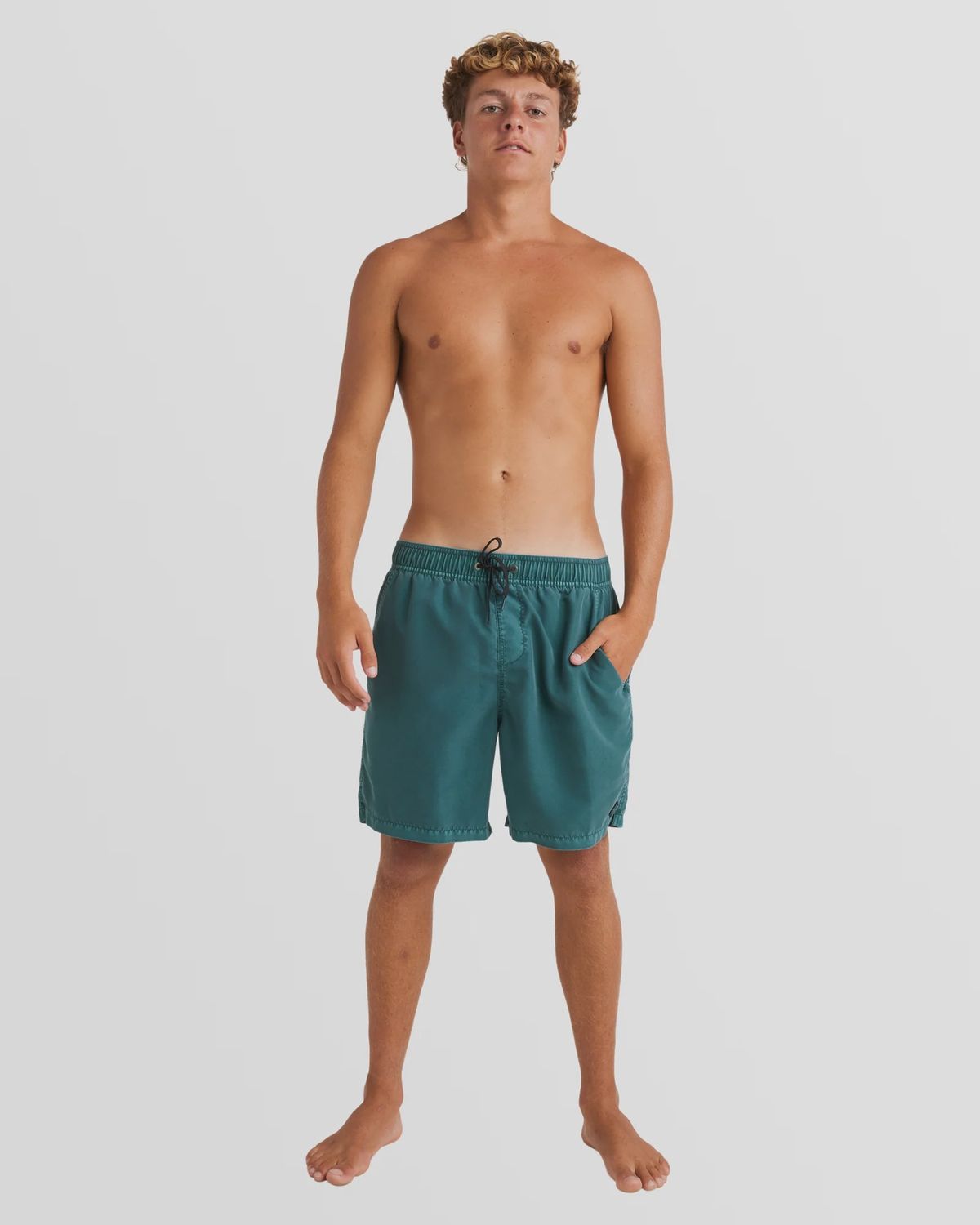 BILLABONG MENS ALL DAY OVERDYED LAYBACK SHORT - MARINE GREEN