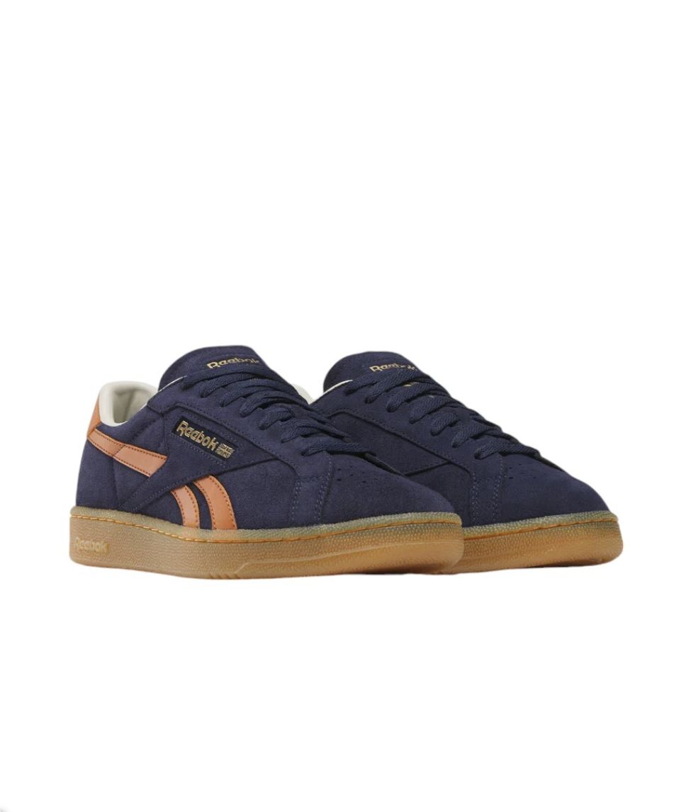 REEBOK UNISEX CLUB C GROUNDS UK SHOE - VECTORNAVY/DARKGINGER/BRASS