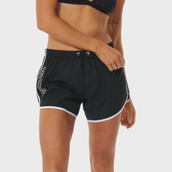 RIPCURL WOMENS OUT ALL DAY 5" BOARDSHORT - BLACK
