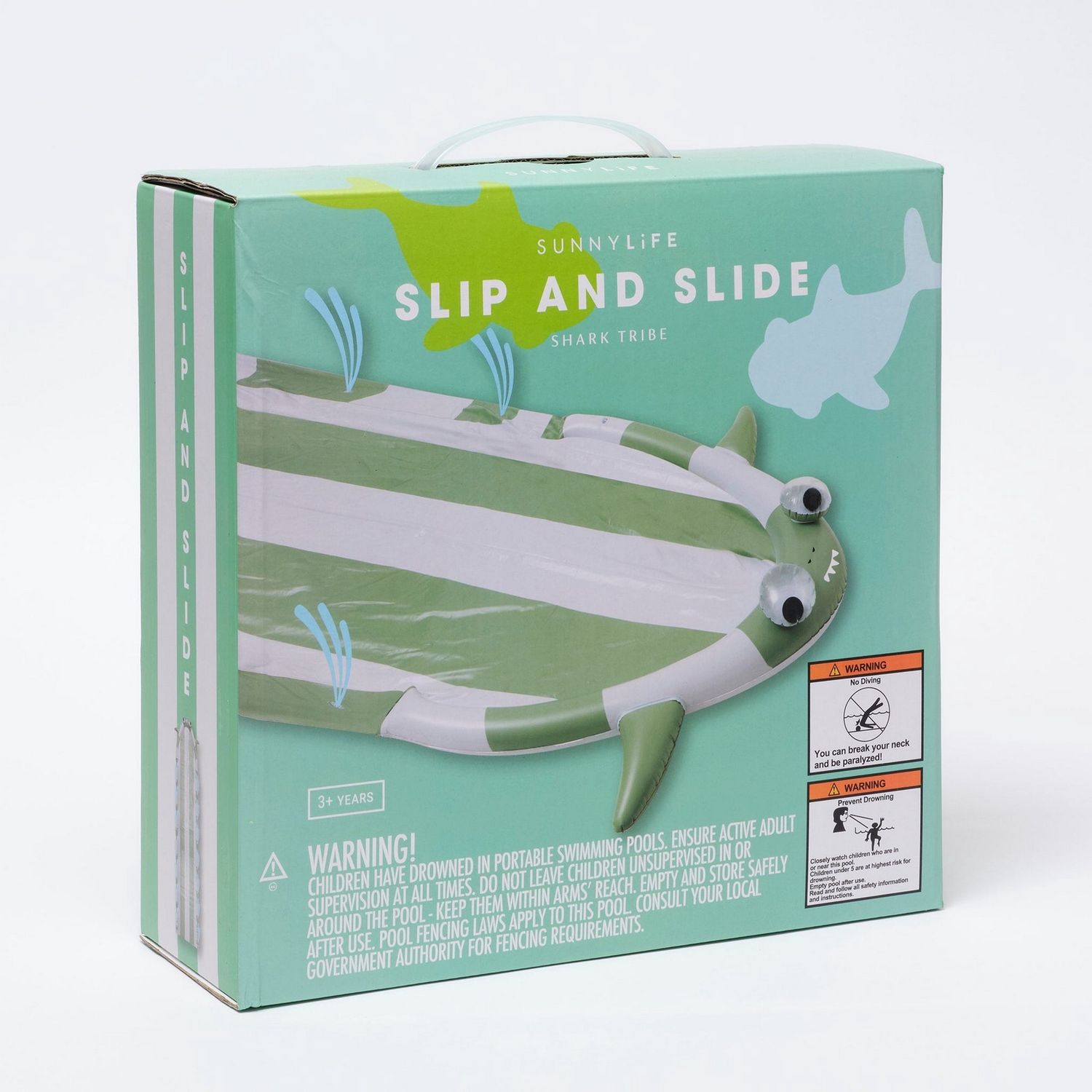 SUNNYLIFE Slip and Slide Shark Tribe - KHAKI