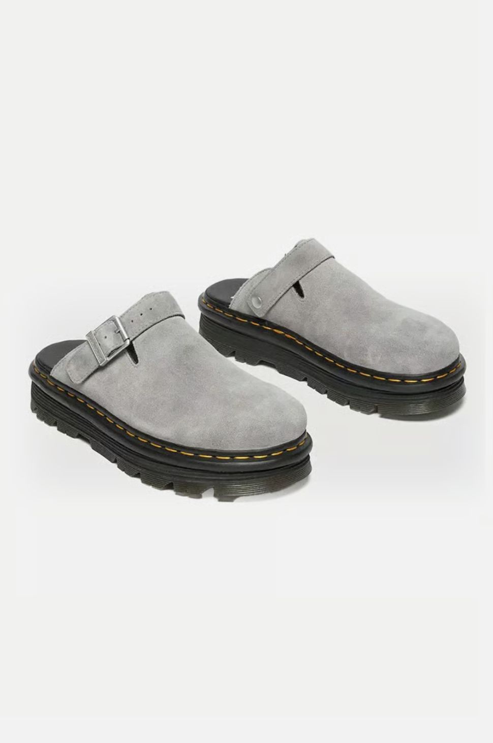 DR MARTENS ZEBZAG MULE SLING BACK SHOE- ULTIMATE GREY E.H SUEDE MB