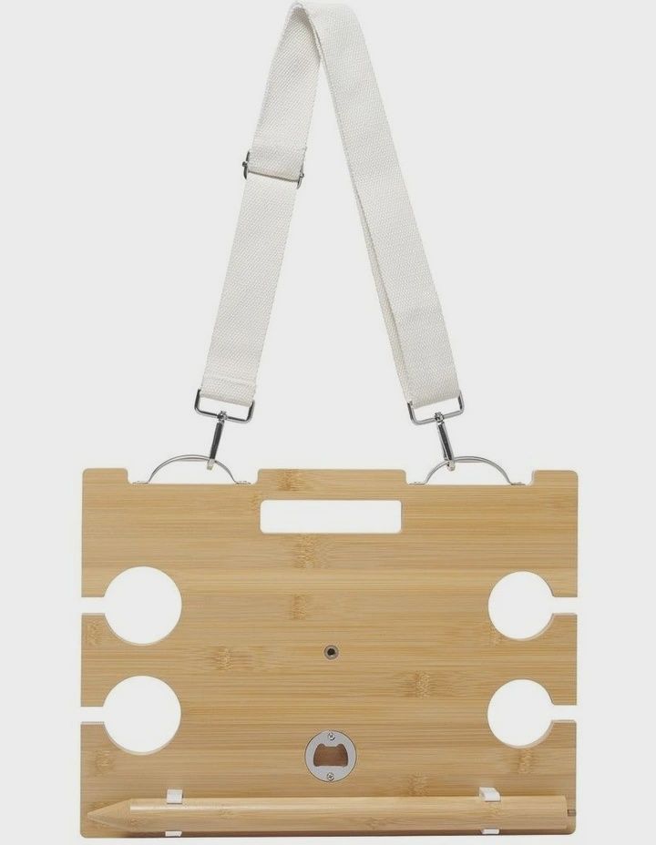 SUNNYLIFE Portable Picnic Table Le Weekend Natural - NATURAL