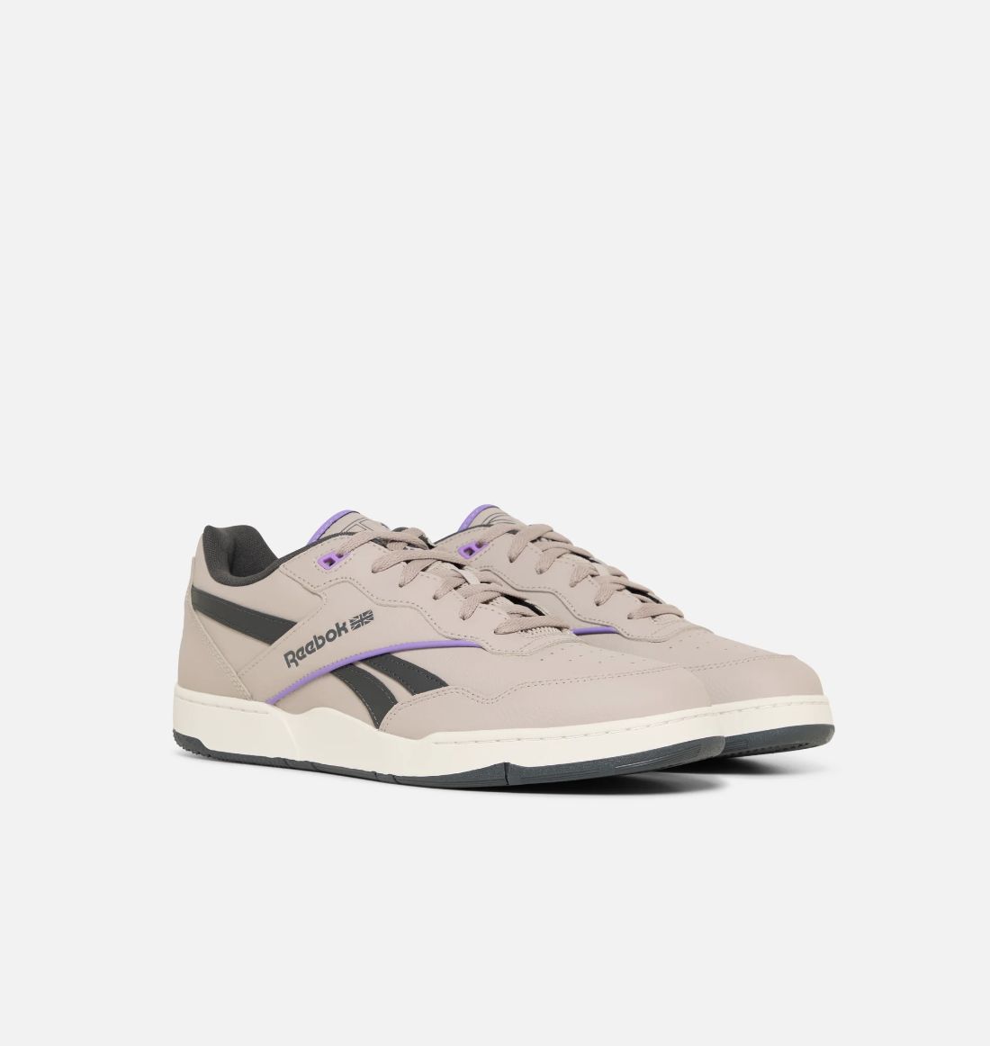 REEBOK MENS BB 4000 II SHOE - ASH/GREY/DIGITAL PURPLE