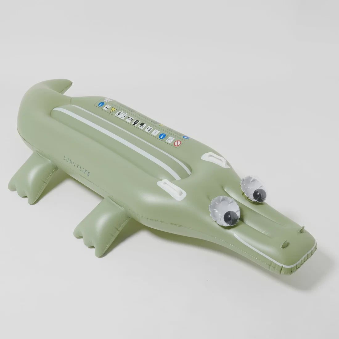 SUNNYLIFE Kids Lie-On Float Cookie the Croc - GREEN