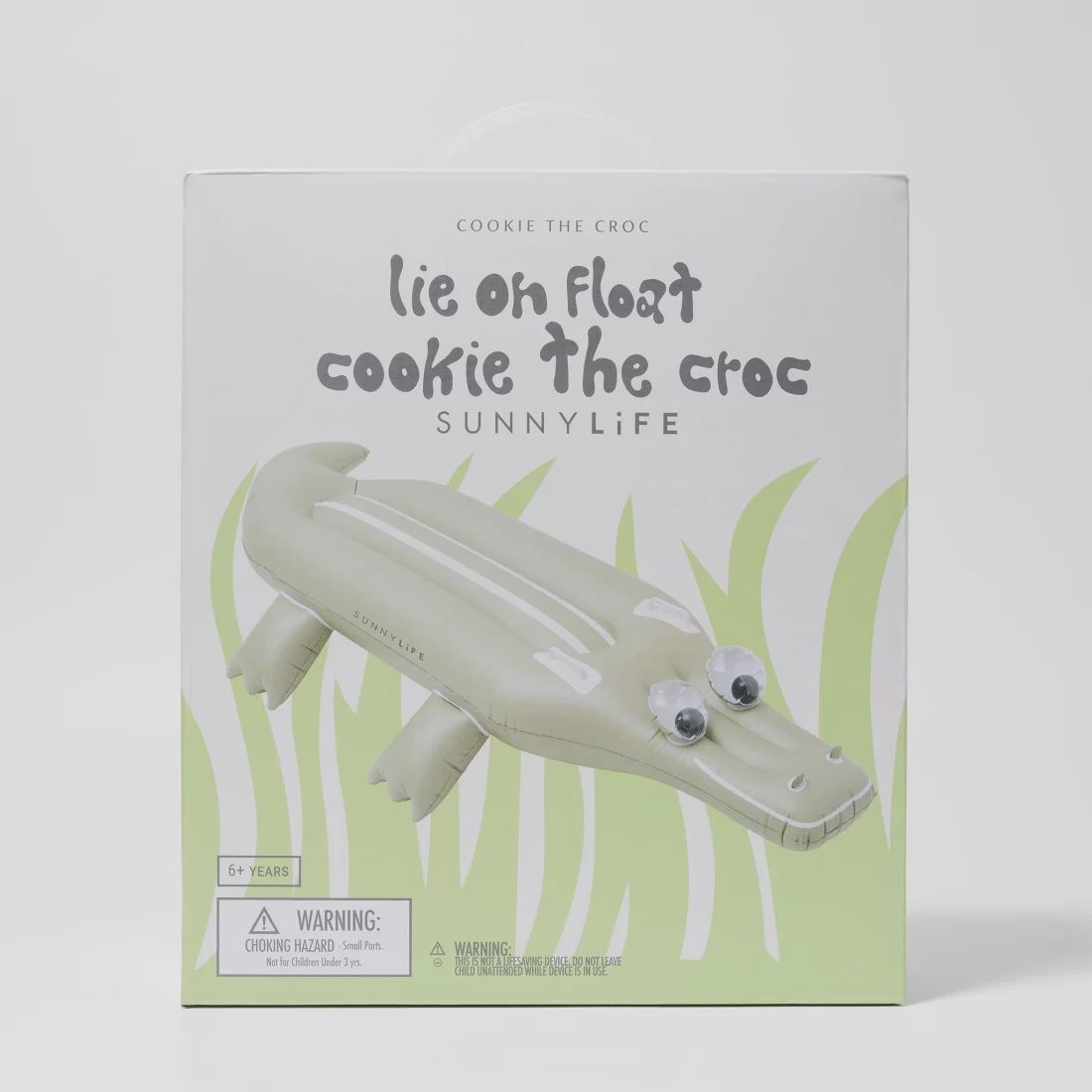 SUNNYLIFE Kids Lie-On Float Cookie the Croc - GREEN