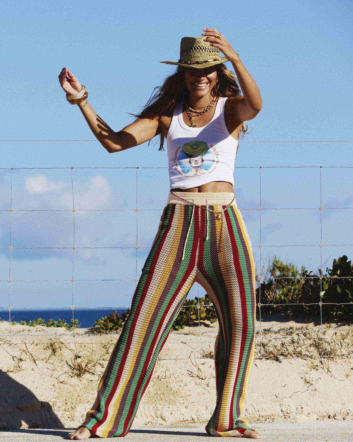 IT'S NOW COOL LADIES THE CROCHET LEISURE PANT - TULUM