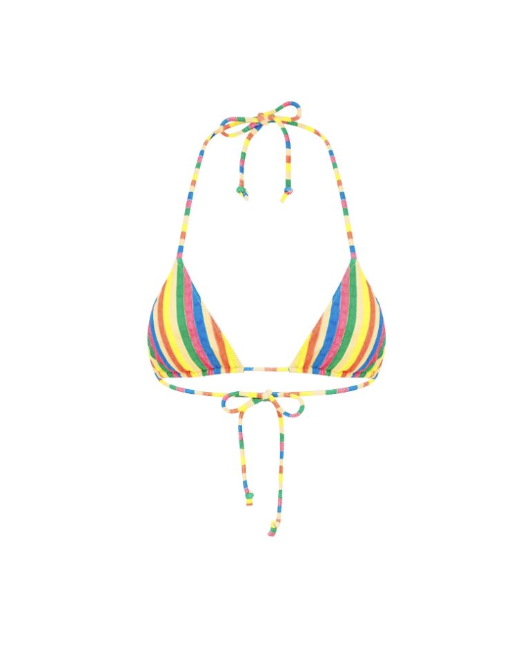 IT'S NOW COOL LADIES THE TRIANGLE SWIM TOP - TEXTA