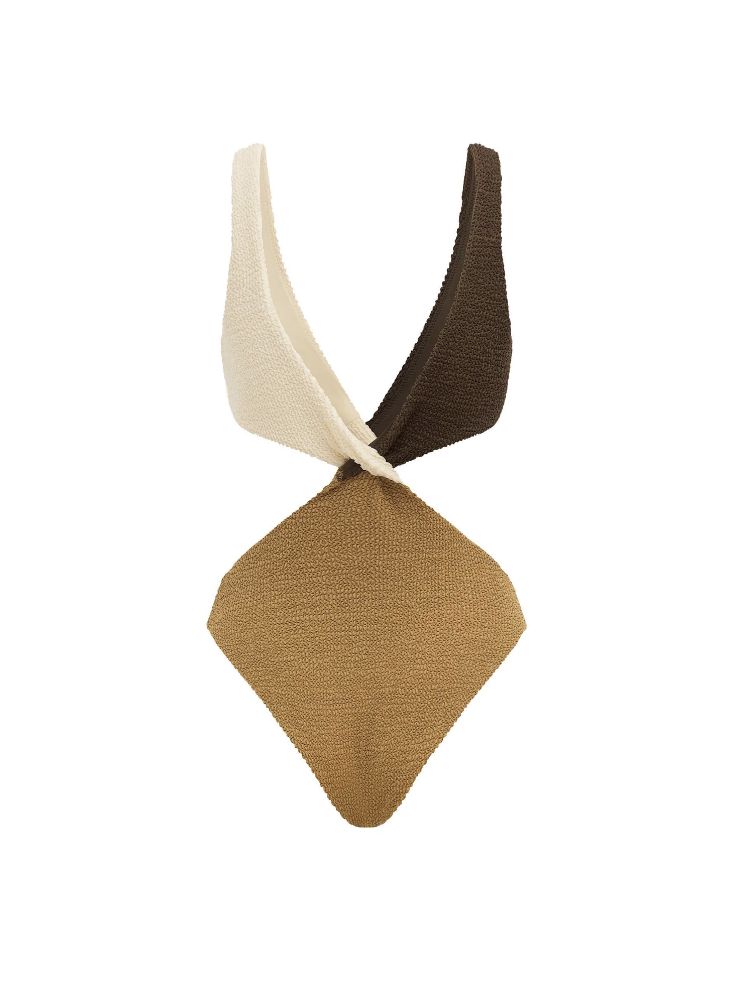 IT'S NOW COOL LADIES THE VEE ONE PIECE SWIM - EARTH CRIMP