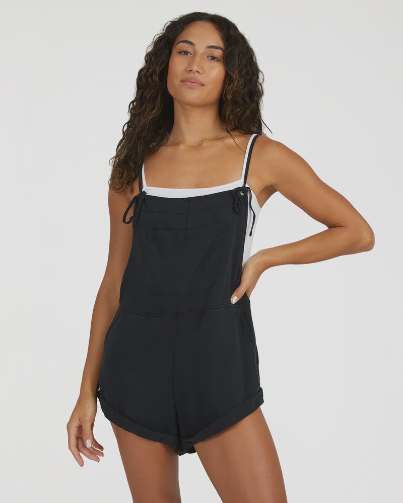 BILLABONG LADIES WILD PURSUIT OVERALL - BLACK