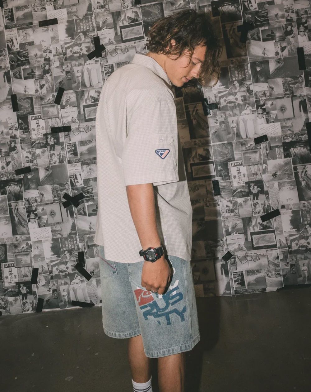 RUSTY MENS STONE COLD BAGGY JORT - DIRTY DAWG