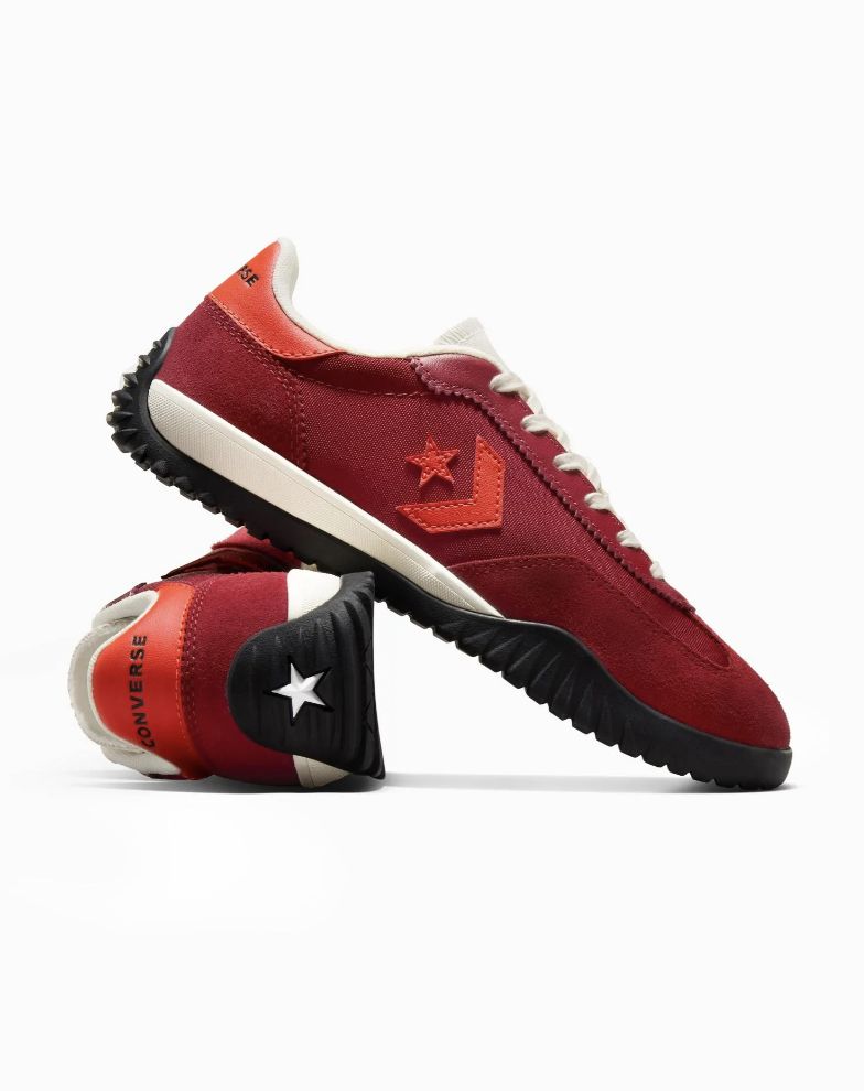 CONVERSE UNISEX RUN STAR TRAINER LOW - PARK RED/VERMILLION RED/EGRET