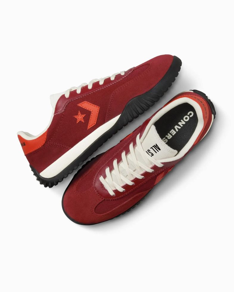 CONVERSE UNISEX RUN STAR TRAINER LOW - PARK RED/VERMILLION RED/EGRET