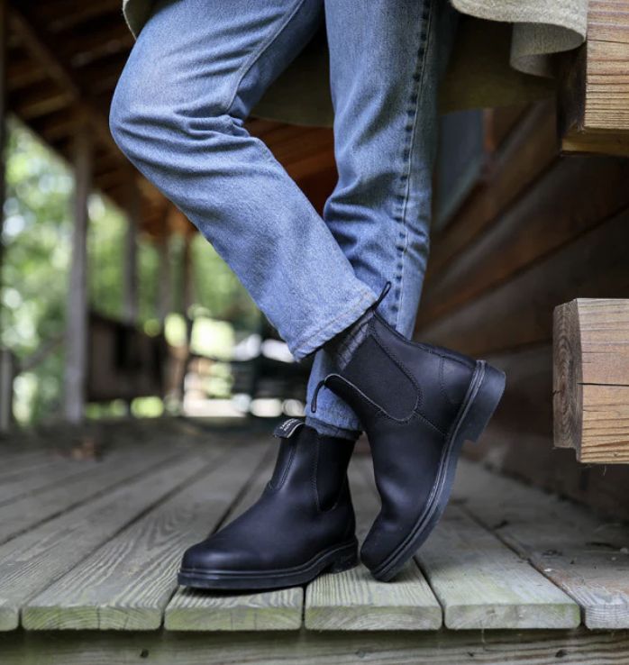 BLUNDSTONE #063 ELASTIC SIDED DRESS BOOT - BLACK