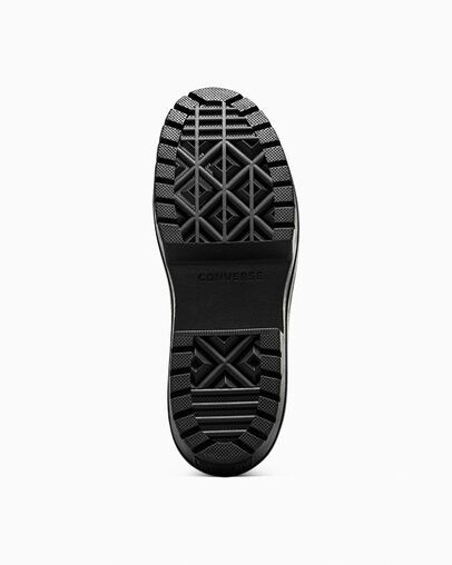 CONVERSE LADIES CT LUGGED HEEL MJ LOW - BLACK/BLACK/GOLD