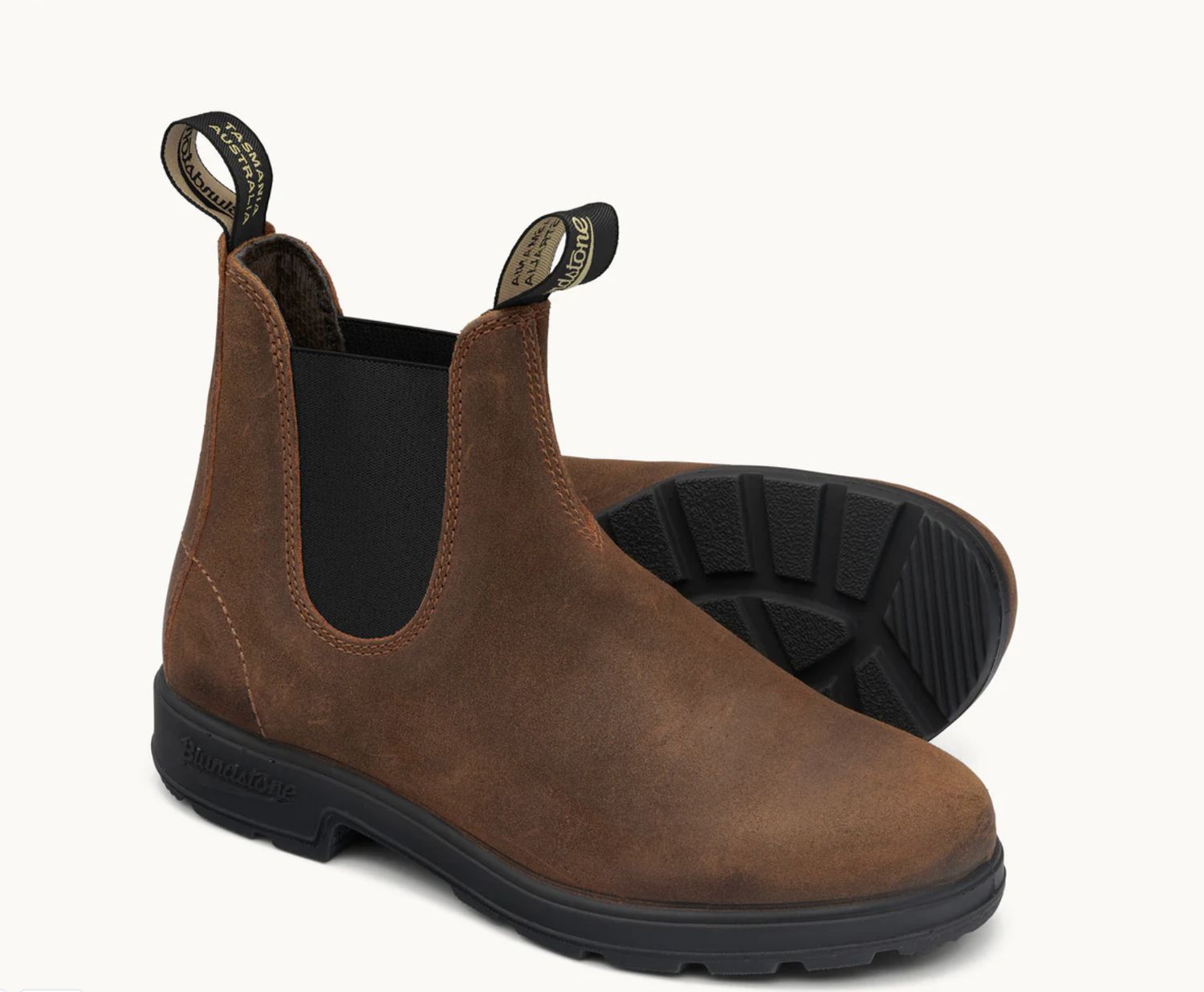 BLUNDSTONE #1911 ELASTIC SIDED SUEDE BOOT- TOBACCO SUEDE