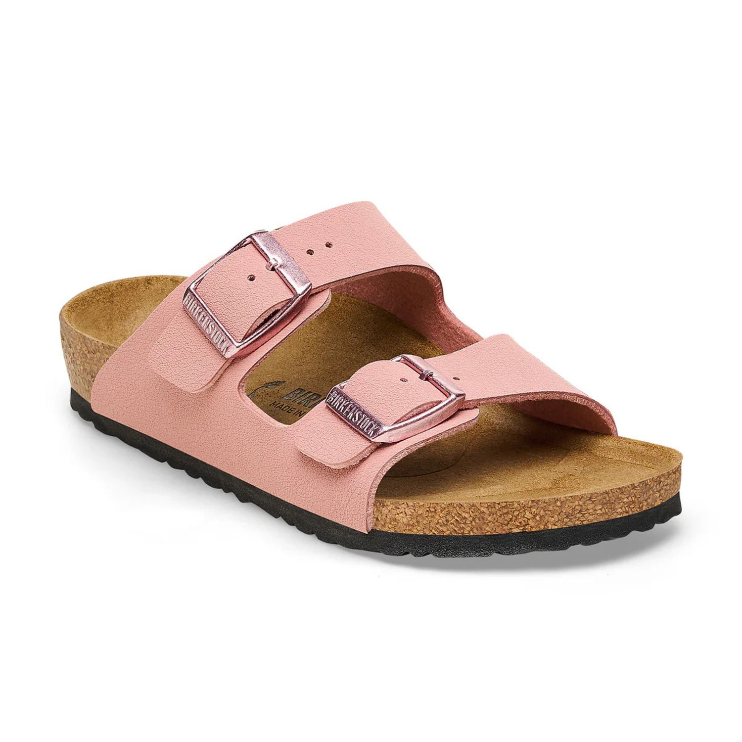 BIRKENSTOCK ARIZONA KIDS PINK CLAY BIRKBUC NARROW