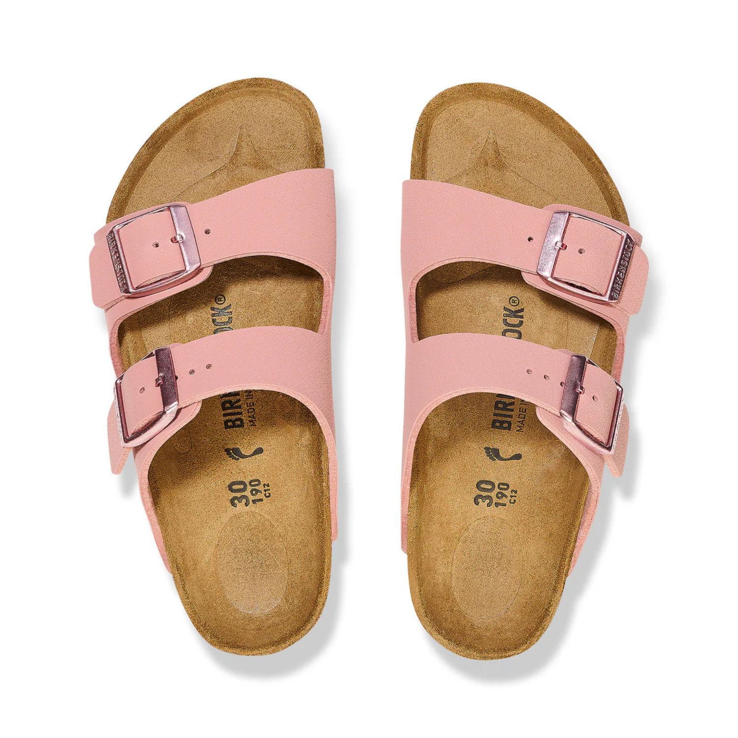 BIRKENSTOCK ARIZONA KIDS PINK CLAY BIRKBUC NARROW