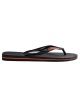 HAVAIANAS RUBBER LOGO - BLACK/NEON ORANGE