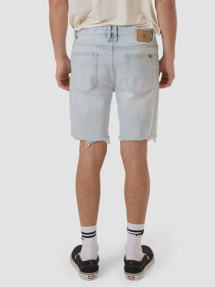 THRILLS MENS BONES DENIM SHORT - ETHER BLUE