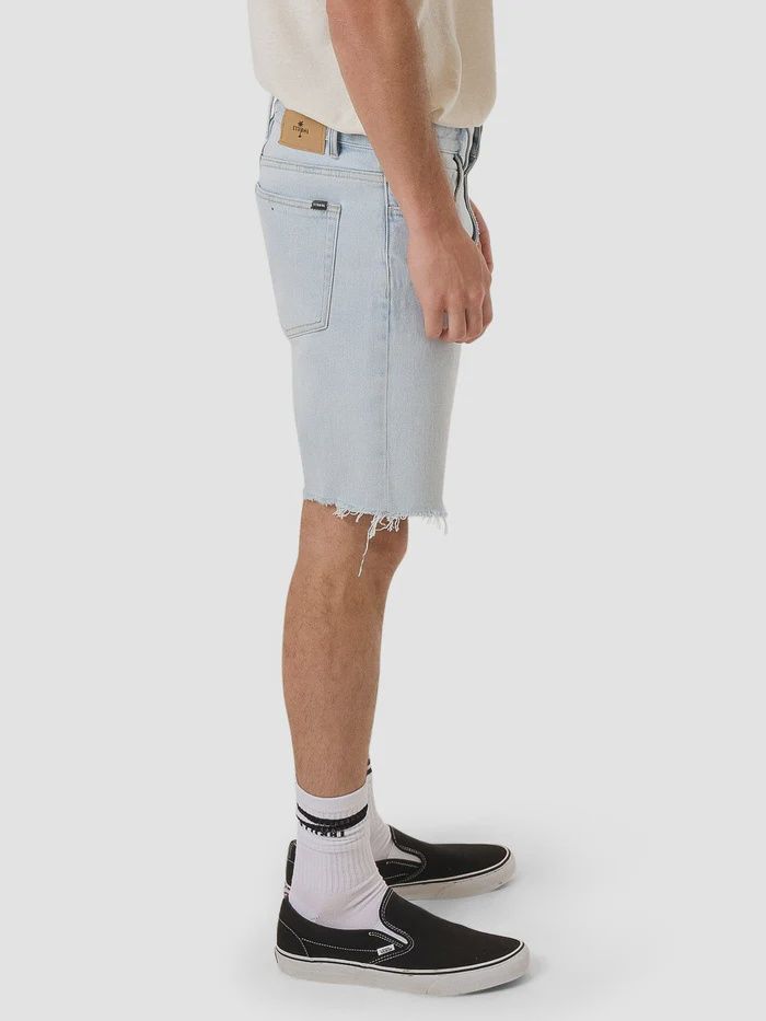 THRILLS MENS BONES DENIM SHORT - ETHER BLUE