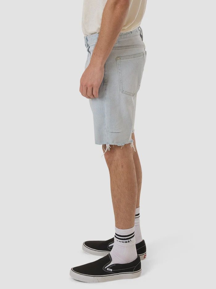 THRILLS MENS BONES DENIM SHORT - ETHER BLUE