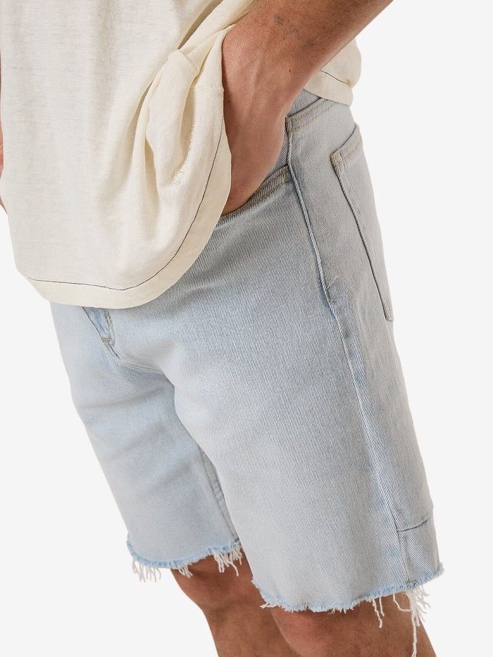 THRILLS MENS BONES DENIM SHORT - ETHER BLUE