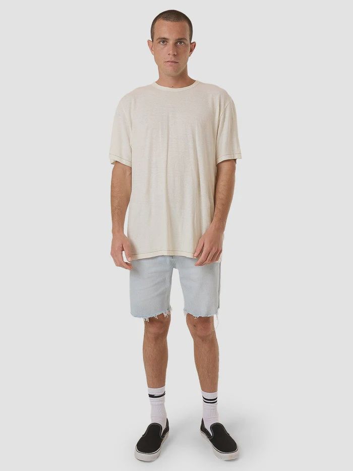 THRILLS MENS BONES DENIM SHORT - ETHER BLUE