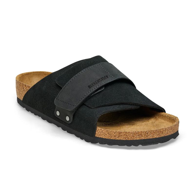 BIRKENSTOCK KYOTO BLACK SUEDE/NUBUCK LEATHER - BLACK