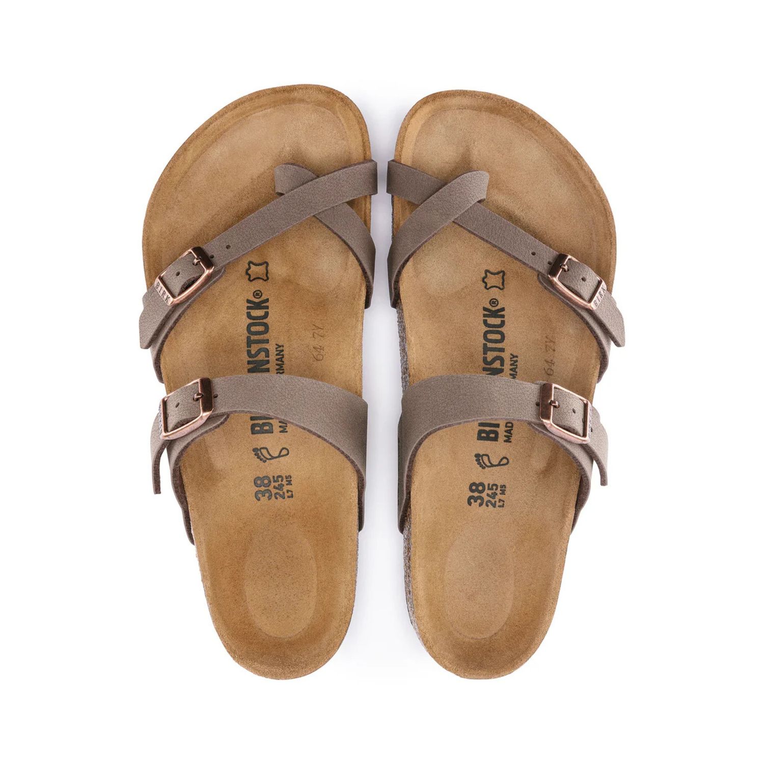 BIRKENSTOCK LADIES MAYARI BIRKIBUC REG - MOCCA