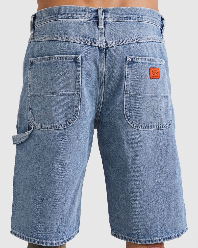RVCA MENS AMERICANA DENIM SHORT - BROKEN BLUE WASH
