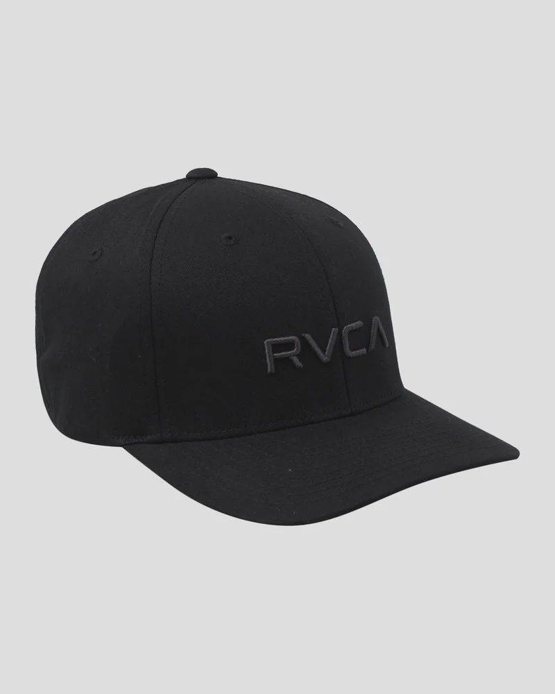 RVCA MENS RVCA FLEX FIT HAT - BLACK