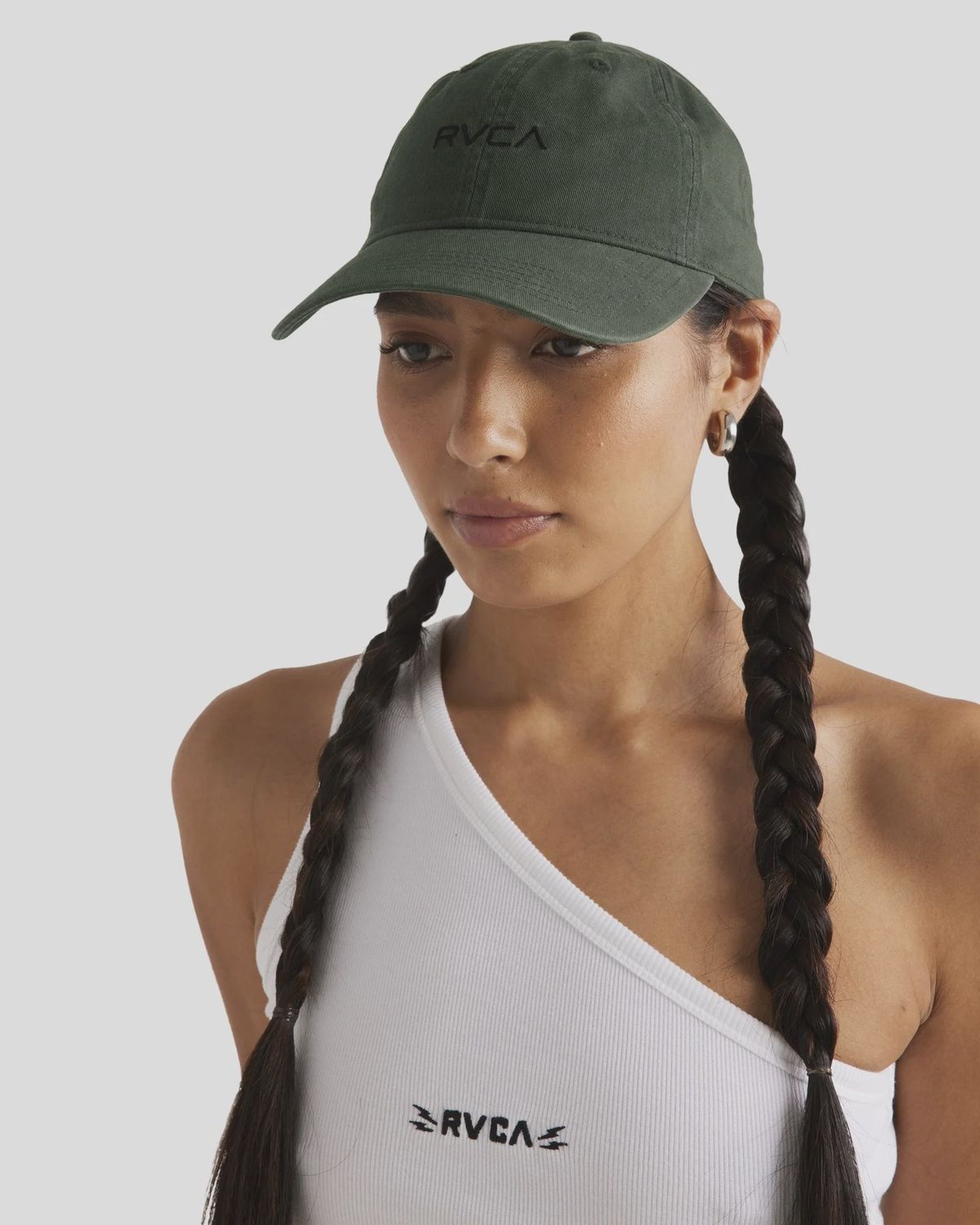 RVCA WOMENS RVCA CAP - OLIVE