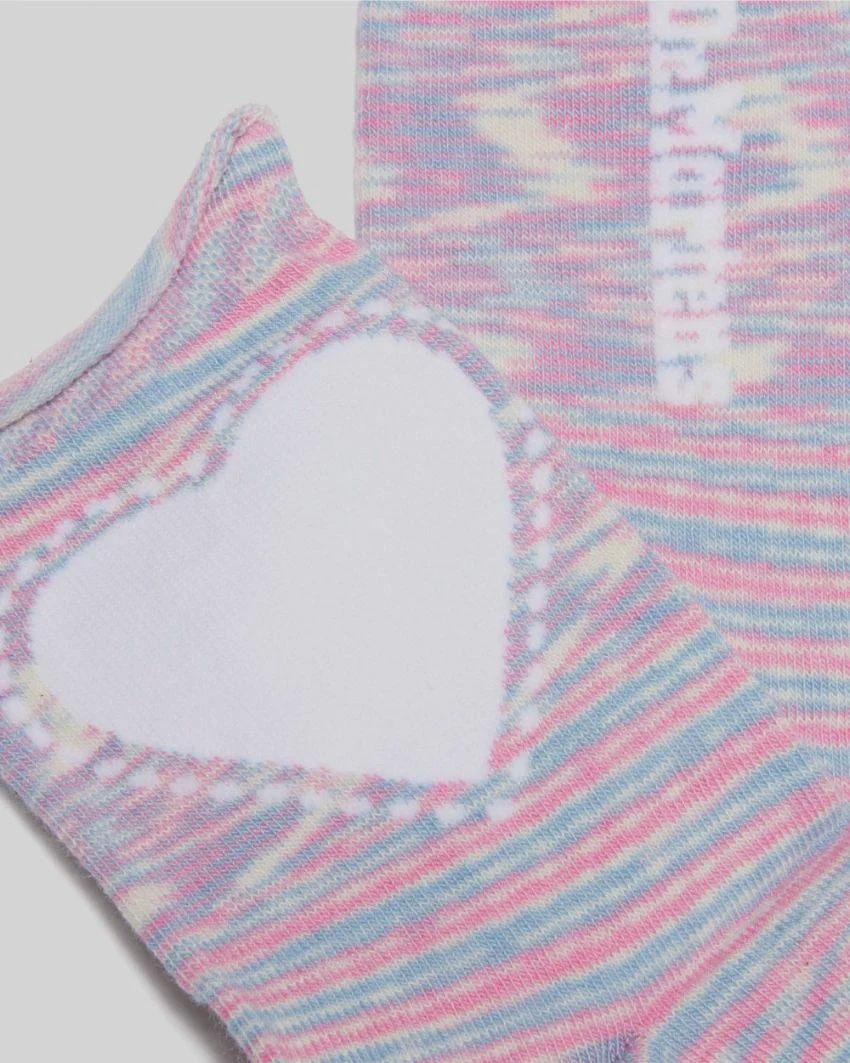 DR MARTENS HEART SOCK - PINK ORGANIC