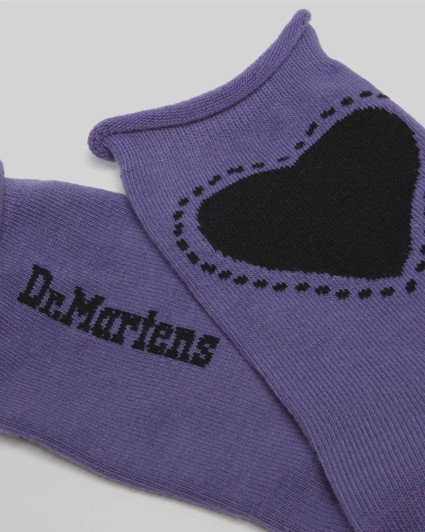 DR MARTENS HEART SOCK - TWILIGHT PURPLE BLEND