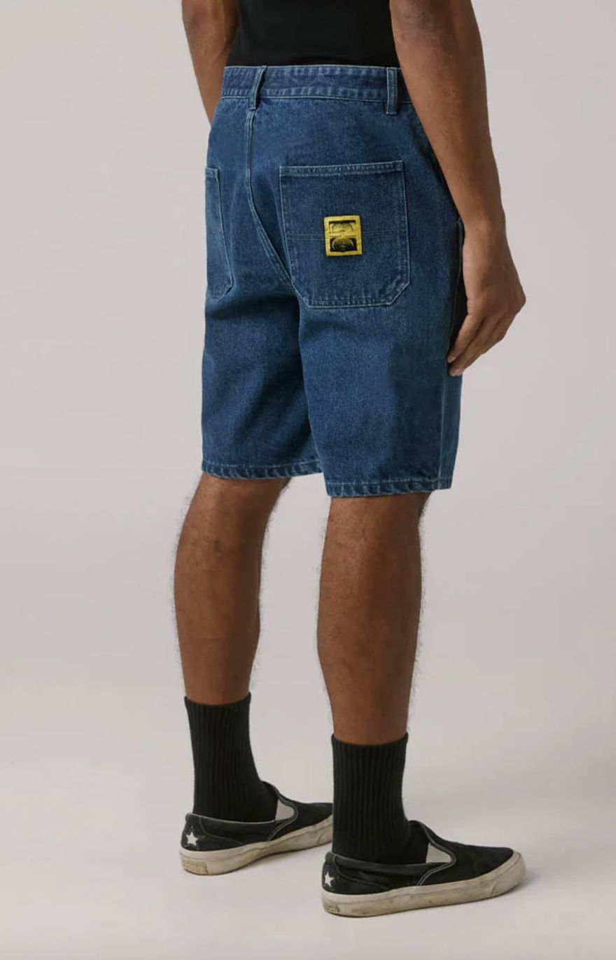 FORMER MENS REYNOLDS 21' DENIM SHORT - DARK BLUE