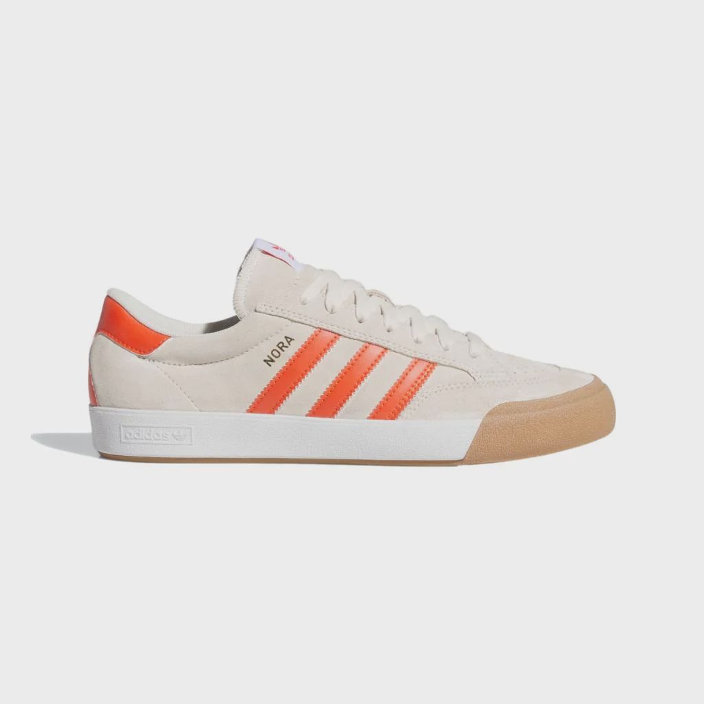 ADIDAS UNISEX NORA SHOE - WHITE/ORANGE/GUM4