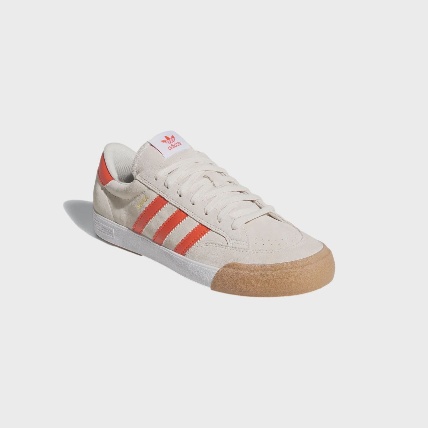 ADIDAS UNISEX NORA SHOE - WHITE/ORANGE/GUM4