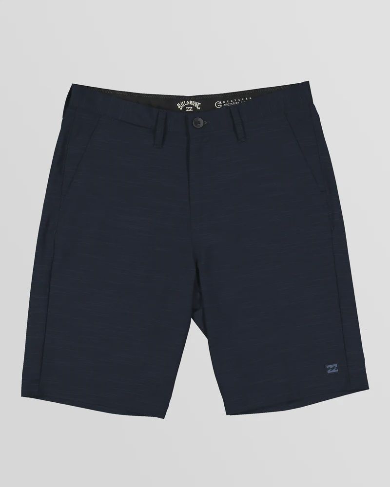 BILLABONG MENS CROSSFIRE SLUB BOARDWALK SHORT - NAVY
