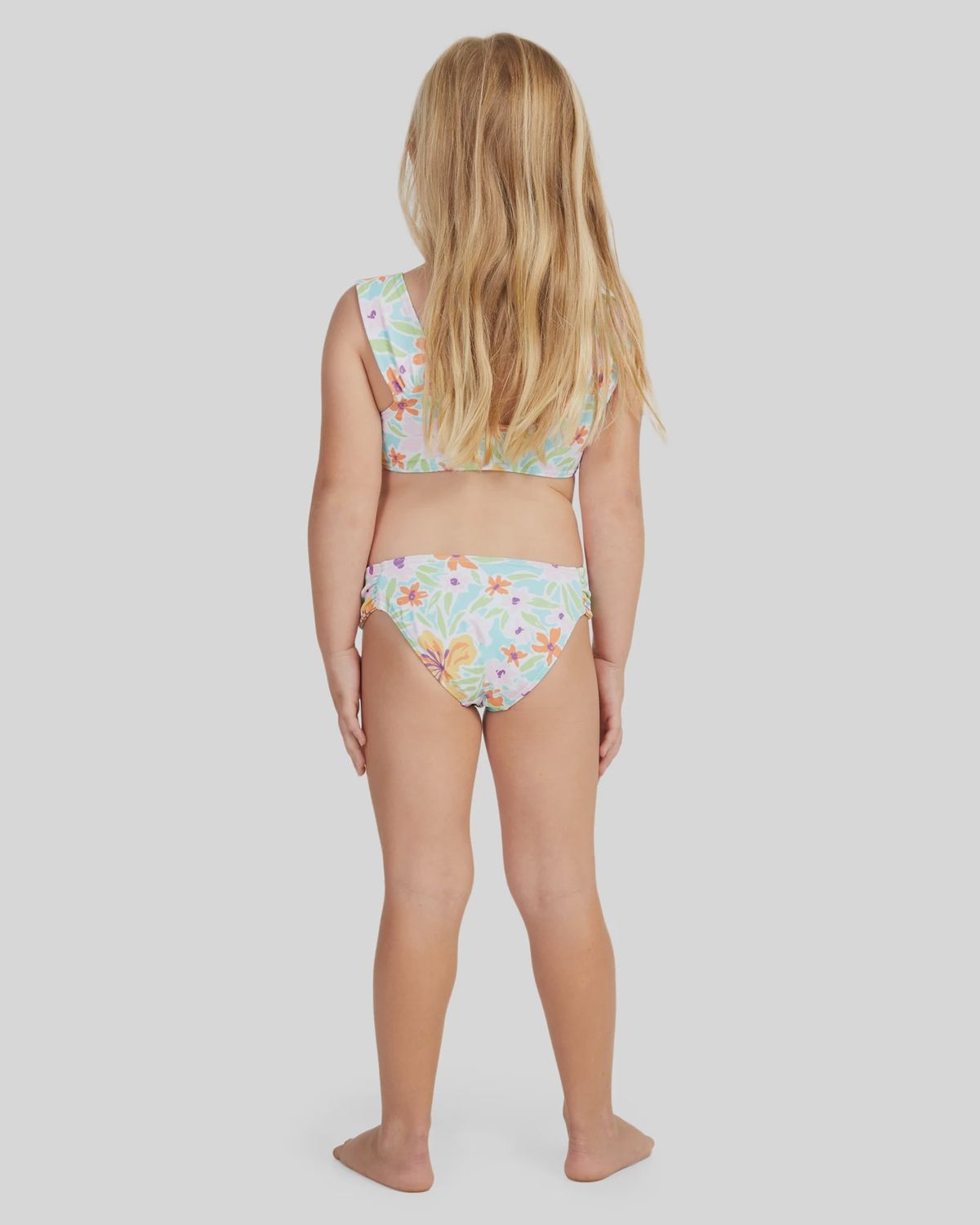 ROXY TODDLER GIRLS HAWAIIAN SPIRIT BRALETTE SWIM SET - ARUBA BLUE HAWAIIAN SPIRIT