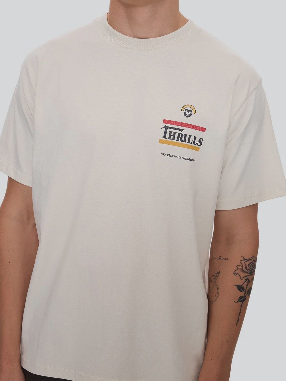 THRILLS MENS RESPONSIBLE MERCH FIT SS TEE - HERITAGE WHITE