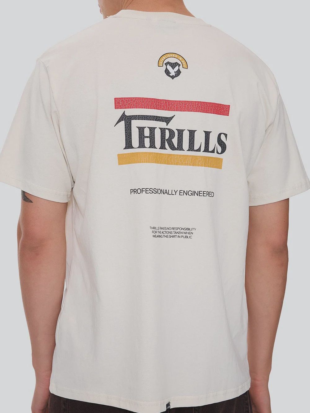 THRILLS MENS RESPONSIBLE MERCH FIT SS TEE - HERITAGE WHITE