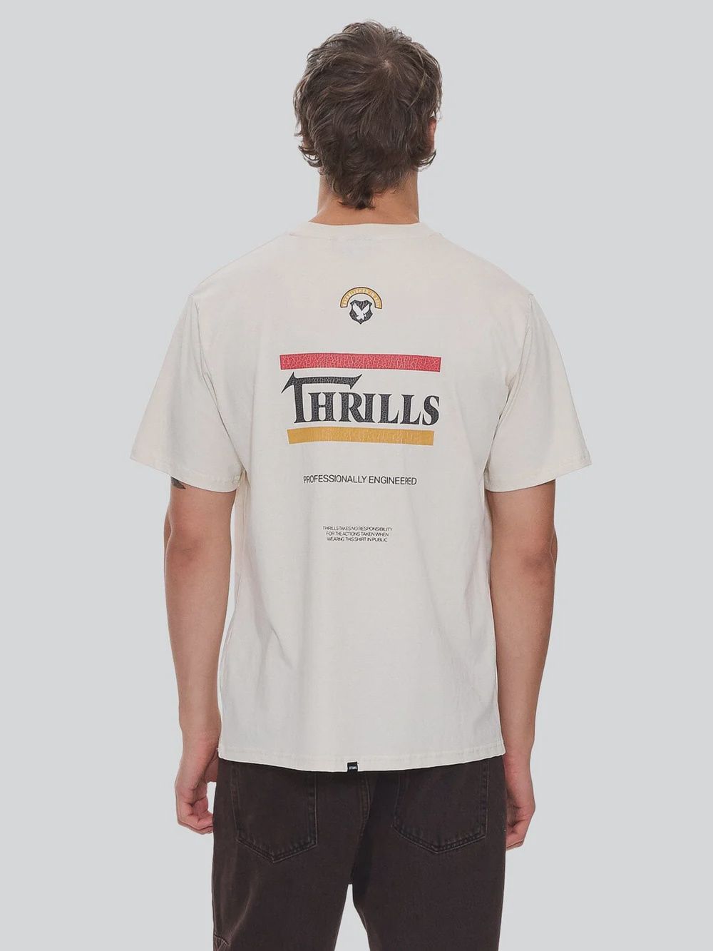 THRILLS MENS RESPONSIBLE MERCH FIT SS TEE - HERITAGE WHITE