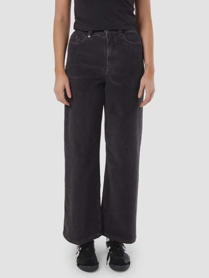 THRILLS WOMENS HOLLY CORD PANT - DARK CHARCOAL