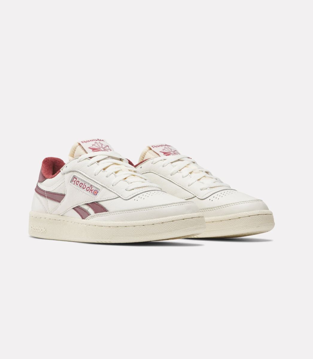 REEBOK UNISEX CLUB C REVENGE VINTAGE - VINTAGE CHALK/PAPER WHITE/BURGANDY
