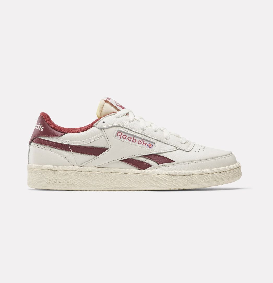 REEBOK UNISEX CLUB C REVENGE VINTAGE - VINTAGE CHALK/PAPER WHITE/BURGANDY