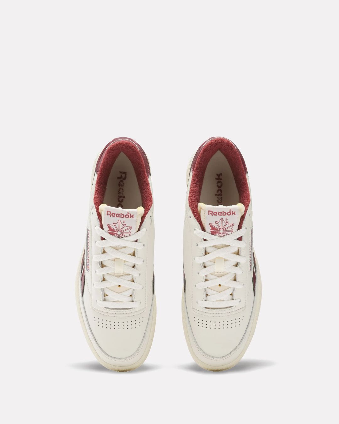 REEBOK UNISEX CLUB C REVENGE VINTAGE - VINTAGE CHALK/PAPER WHITE/BURGANDY