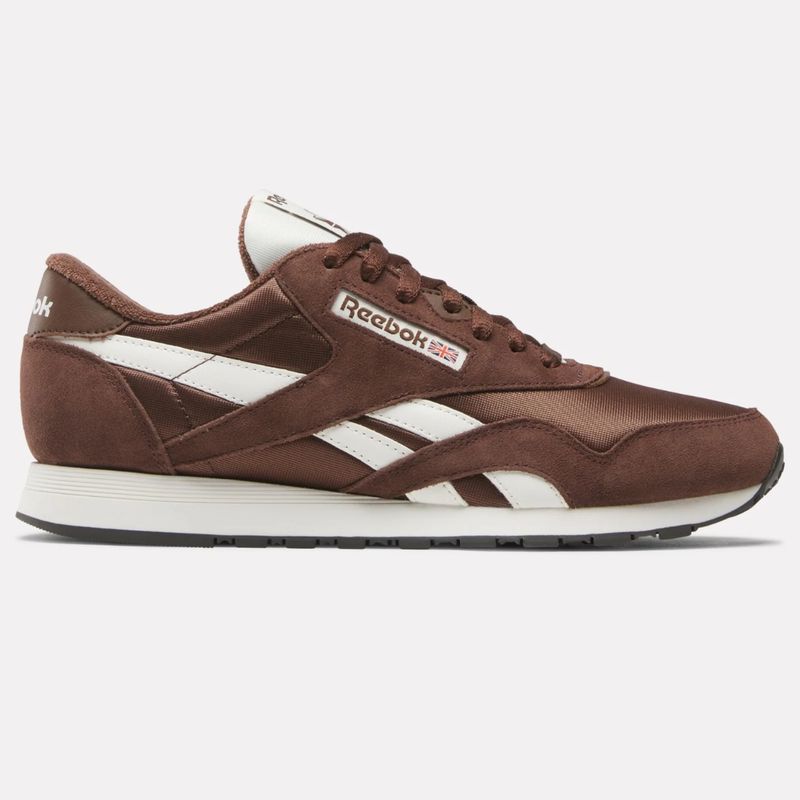 REEBOK MENS CLASSIC NYLON SHOE - CAMPUS BROWN / CAMPUS BROWN / CHALK